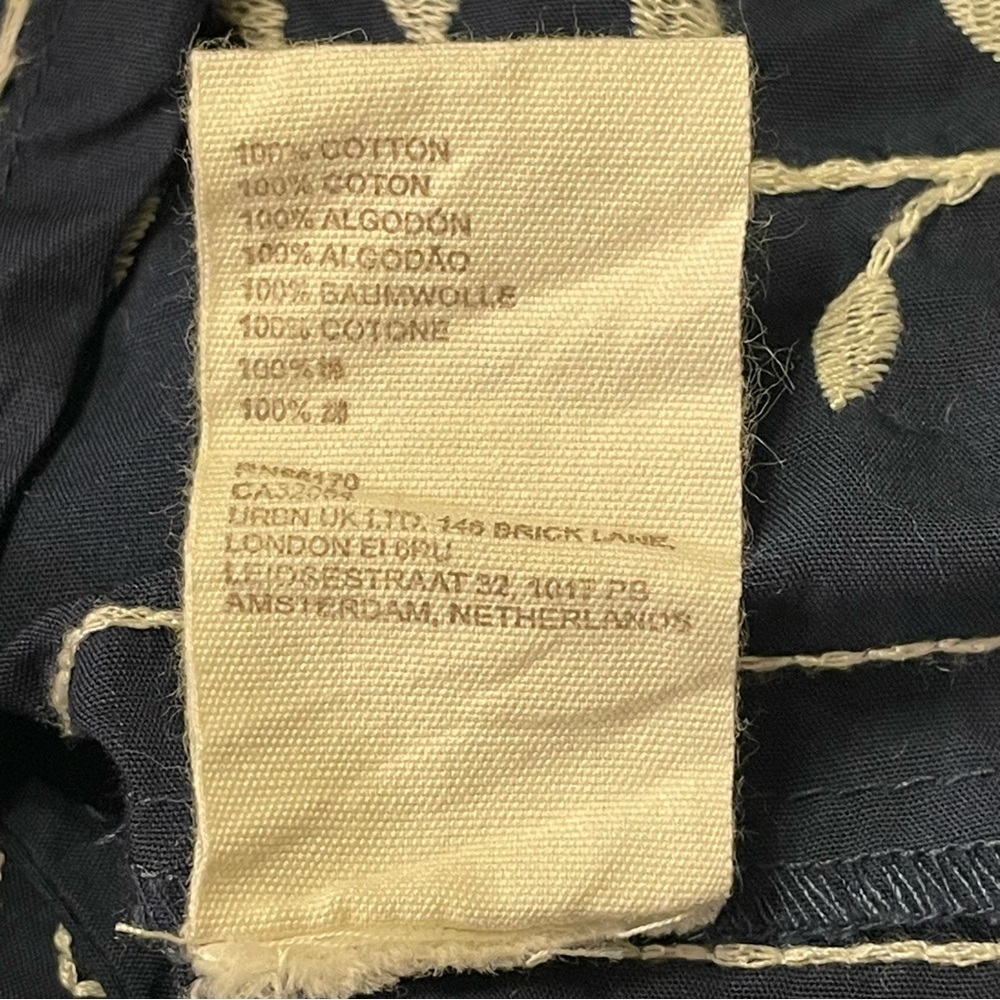 LET ME BE by ANTHROPOLOGIE Embroidered Tunic Dress in Blue Motif - Picture 10 of 11